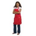 Full Length Poly Cotton Apron w/ 2 Pockets